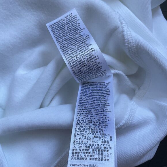 TOMMY HILFIGER MOCKNECK MONOTYPE ARCHIVE FIT SWEATSHIRT WHITE SZ XS - Picture 12 of 15